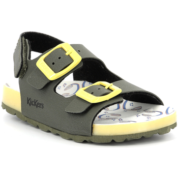 Chaussures Garçon Pantoufles / Chaussons Kickers Sunyva Vert