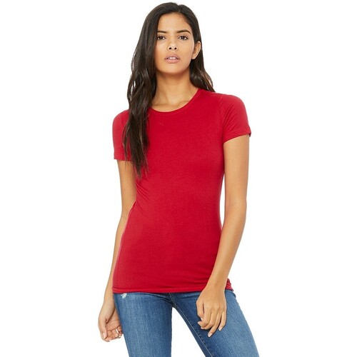 Vêtements Femme T-shirts manches longues Bella + Canvas The Favourite Rouge