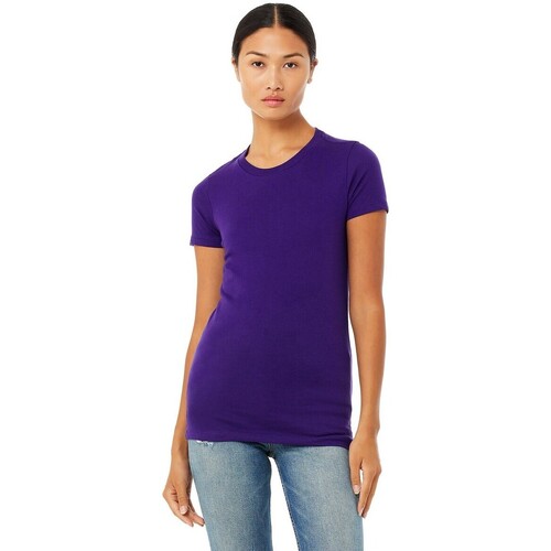 Vêtements Femme T-shirts manches longues Bella + Canvas The Favourite Violet