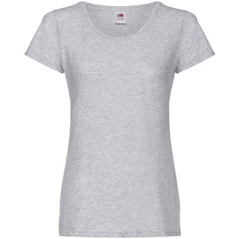 Vêtements Femme T-shirts manches longues Fruit Of The Loom SS712 Gris