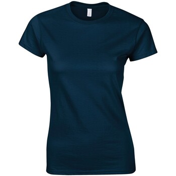 Vêtements Femme T-shirts manches longues Gildan Softstyle Bleu