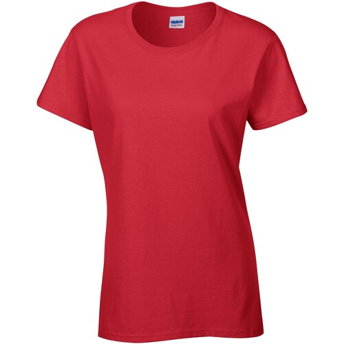 Vêtements Femme T-shirts manches longues Gildan Heavy Cotton Rouge