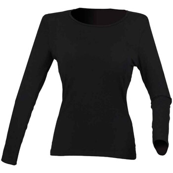 Vêtements Femme T-shirts manches longues Sf SK124 Noir