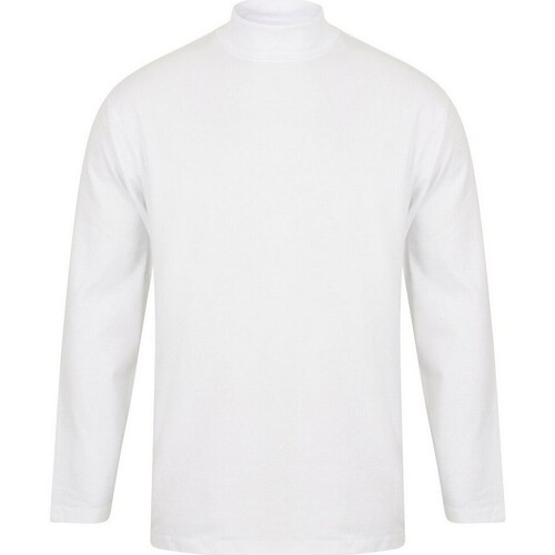Vêtements Homme Chemises manches longues Henbury H020 Blanc