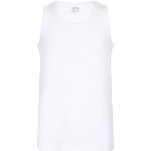Vêtements Enfant Débardeurs / T-shirts sans manche Sf Minni Feel Good Blanc