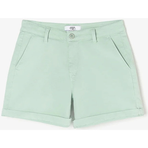 Vêtements Femme Shorts / Bermudas raw-cut cropped jeans Nero Short lyvi vert d'eau Bleu