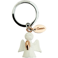 Accessoires textile Porte-clés Kontiki Porte clef ange gardien -  Amour Blanc