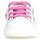 Chaussures Fille Baskets mode Naturino PINN ZIP BLANCHE ET GLITTER FUCHSIA Rose