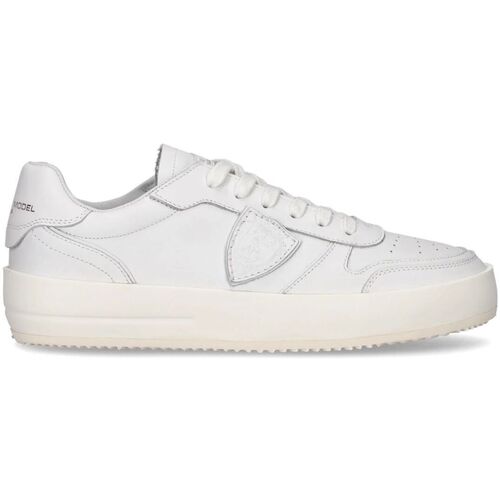 Chaussures Homme Baskets mode Philippe Model VNLU V001 NICE LOW-BLANC Blanc