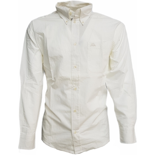 Vêtements Homme Chemises manches longues Kappa 644841X Blanc