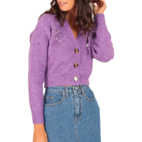 Vêtements Femme Gilets / Cardigans Susymix HL303 Violet