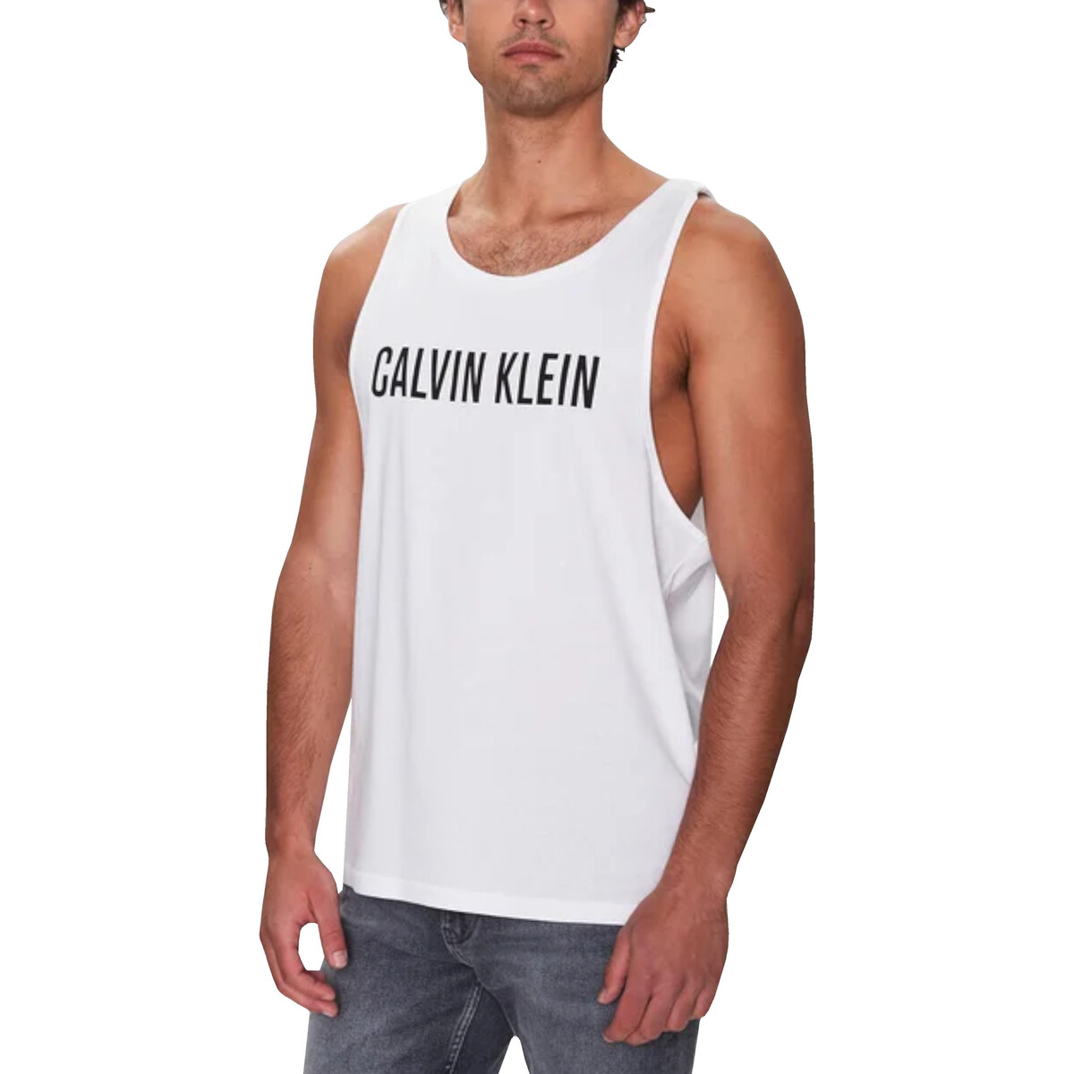 Vêtements Homme Débardeurs / T-shirts sans manche Calvin Klein Jeans KM0KM00837 Blanc