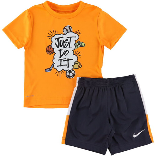 Vêtements Garçon Ensembles de survêtement dot Nike 86K893 Orange