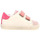 Chaussures Fille Boots Falcotto ALNOITE BASSE VELCRO BEIGE ET ROSE Rose