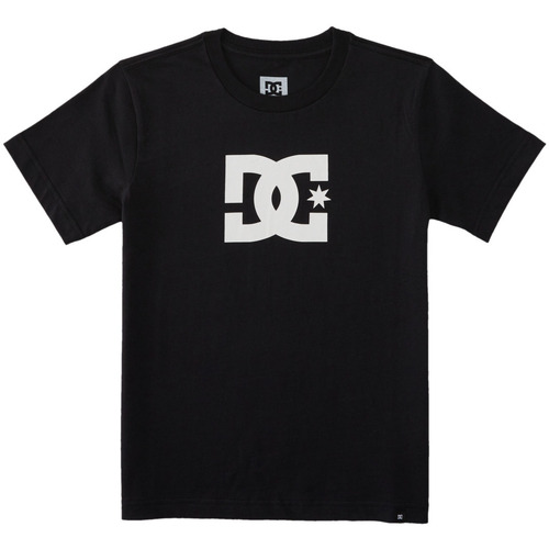 Vêtements Garçon T-shirts manches courtes DC SHOES black-chrome DC Star Noir