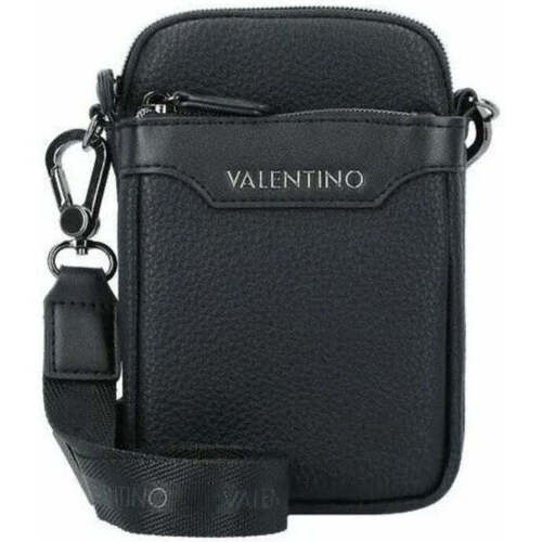 Sacs Homme Sacs Bandoulière Valentino Valentino logo-print faille hooded jacket  VBS7O907 Nero Noir
