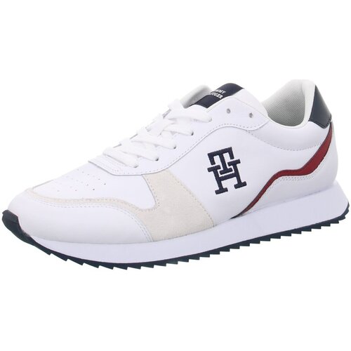 Chaussures Homme Baskets mode blue Tommy Hilfiger  Blanc