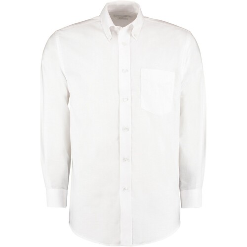 Vêtements Homme Chemises manches longues Kustom Kit K351 Blanc