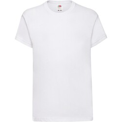 Vêtements Enfant T-shirts manches courtes Fruit Of The Loom Original Blanc
