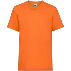 Vêtements Enfant T-shirts manches courtes Fruit Of The Loom Value Orange