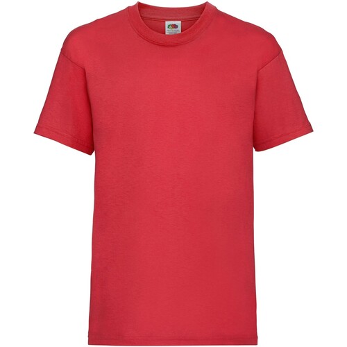 Vêtements Enfant T-shirts manches courtes Fruit Of The Loom Value Rouge