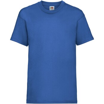 Vêtements Enfant T-shirts manches courtes Fruit Of The Loom Value Bleu