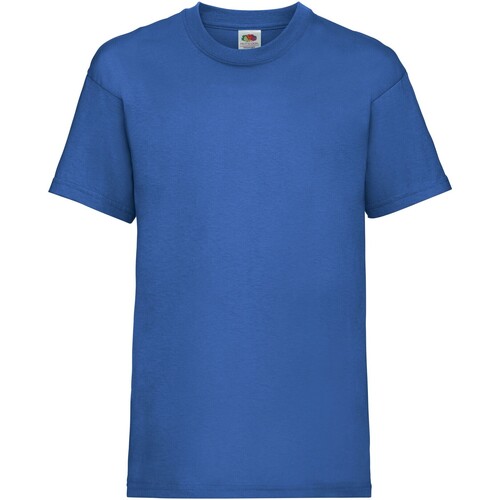 Vêtements Enfant T-shirts & Polos Fruit Of The Loom Value Bleu