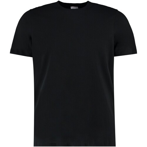 Vêtements Homme T-shirts manches longues Kustom Kit Fashion Fit Noir