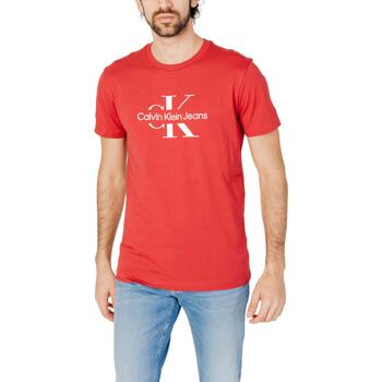 Vêtements Homme Polos manches longues Calvin Klein Jeans J30J325190 Rouge