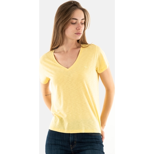 Vêtements Femme T-shirts manches courtes Superdry w1011181a Jaune