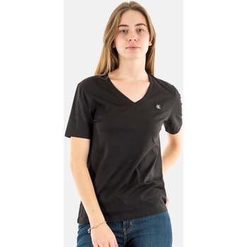 Vêtements Femme T-shirts manches courtes Calvin Klein Jeans j20j222560 Noir