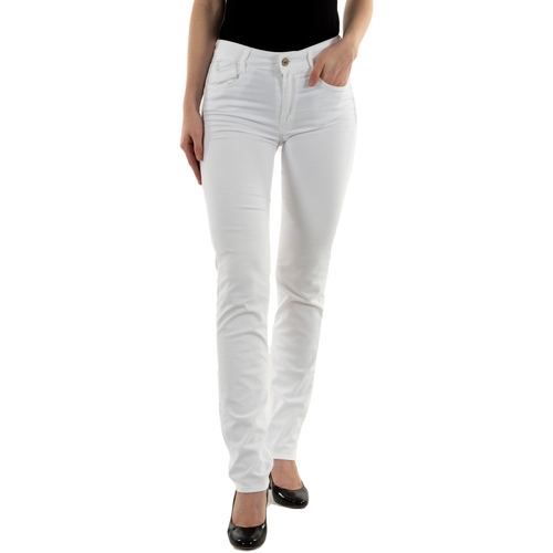Vêtements Femme Pantalons Le Temps des Cerises jfpulphrewcol241 Blanc