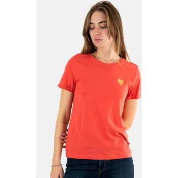 Vêtements Femme T-shirts manches Monogram Only 15244714 Orange