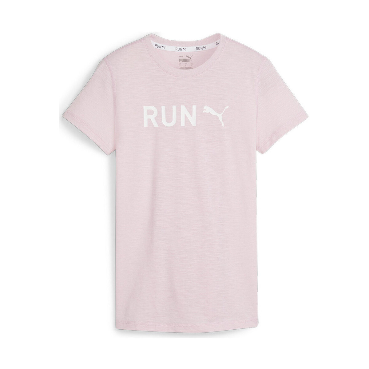 Vêtements Femme Chemises / Chemisiers Puma WOMEN'S GRAPHIC TEE RUN Rose