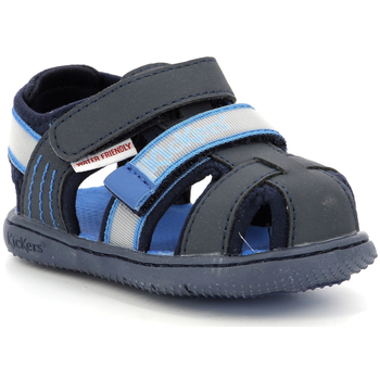 Chaussures Garçon Sandales et Nu-pieds Kickers Kickbeachou Bleu