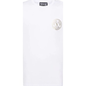 Vêtements Homme Polos manches longues Versace Jeans Couture 76GAHT02-CJ00T Blanc