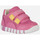 Chaussures Fille Baskets mode Geox B IUPIDOO GIRL rose foncé/jaune