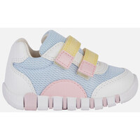 Chaussures Fille Baskets mode Geox B IUPIDOO GIRL bleu ciel clair/blanc