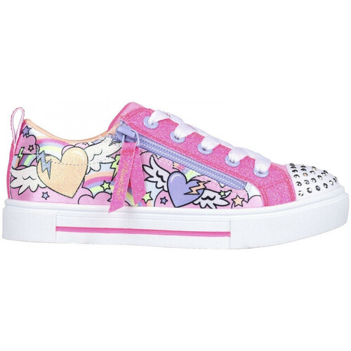 Chaussures Fille Baskets mode Skechers Twinkle sparks-flying hearts Multicolore