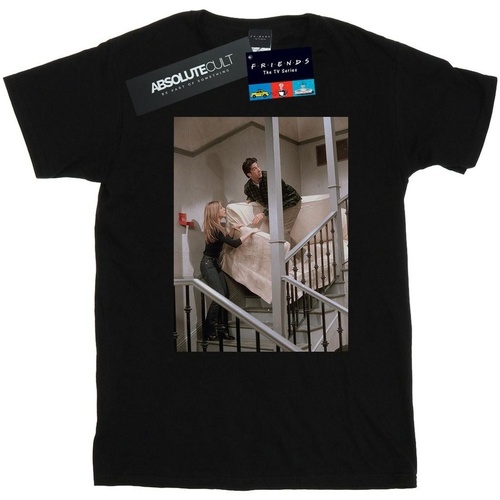 Vêtements Homme T-shirts manches longues Friends Sofa Stairs Photo Noir