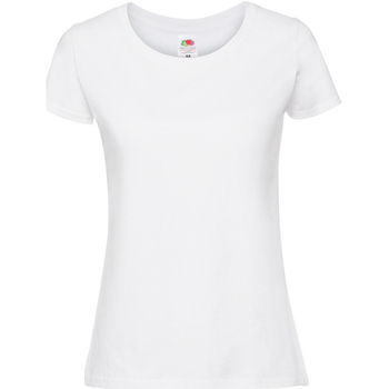 Vêtements Femme T-shirts manches longues Fruit Of The Loom SS720 Blanc