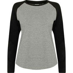 Vêtements Femme T-shirts manches longues Sf SK271 Noir