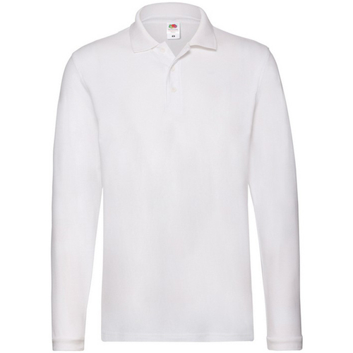 Vêtements Homme Polos manches longues Fruit Of The Loom SS24 Blanc