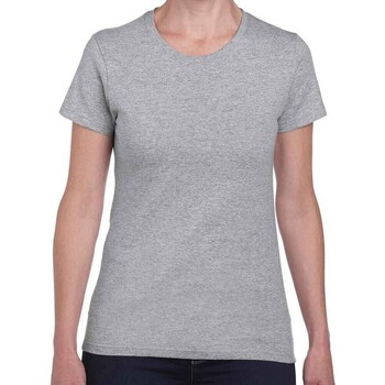 Vêtements Femme T-shirts manches longues Gildan Heavy Cotton Gris