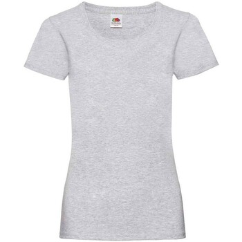 Vêtements Femme T-shirts manches longues Fruit Of The Loom SS77 Gris