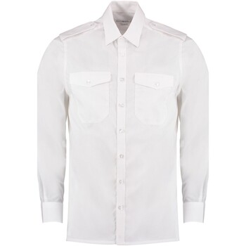 Vêtements Homme Chemises manches longues Kustom Kit K134 Blanc