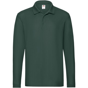 Vêtements Homme Polos manches longues Fruit Of The Loom SS24 Vert