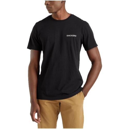 Vêtements Homme T-shirts capture manches courtes Dockers  Noir