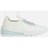 Chaussures Fille Baskets mode Geox J ACTIVART GIRL blanc/bleu eau