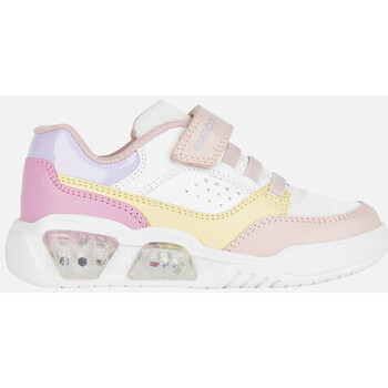 Chaussures Fille Baskets mode Geox J ILLUMINUS GIRL Multicolore